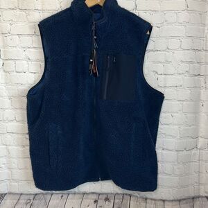BASS OUTDOOR‎ Mens Faux Fur Warm Cold Weather Outerwear Vest size xxl